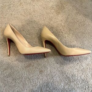 Louboutin Miss Kate Nude Napa Leather